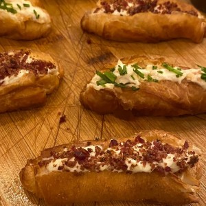 Salmón y queso crema 