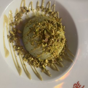 Panacota de pistacho