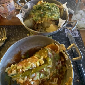 Burrito bandido , papa rellena