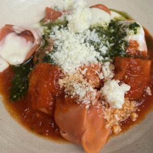 Tortellinis con queso de cabra