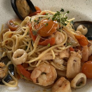 Pasta con mariscos