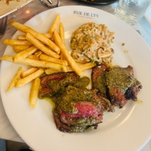 Entrecote con extra de Risotto de hongos