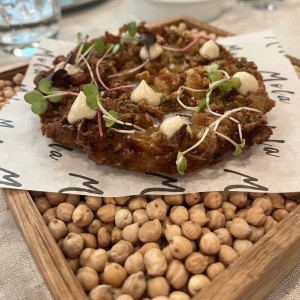 Tortilla de gambas cristal