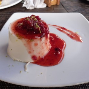 Panna cotta de frutos rojos