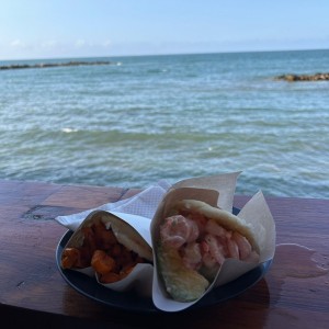 Calamares y camarones - Ensalada de camarones