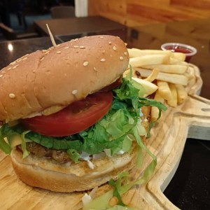 Hamburguesa de Cerdo, EXCELENTE!!