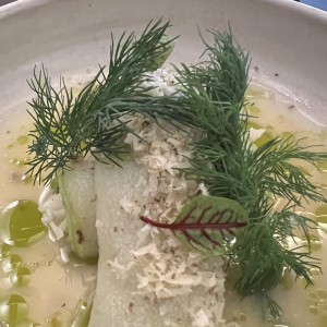 Ensalada de manzana y cangrejo