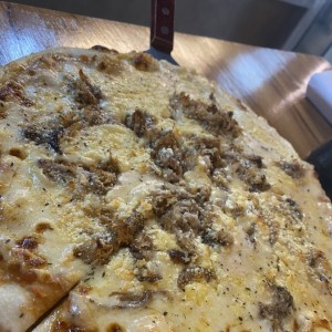 Pizza 4 quedos con costilla