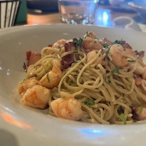 Pasta con mariscos 