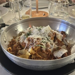 Fettucini al ragu de salcicccia