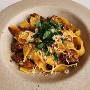 Papardelle de ragú y cerdo