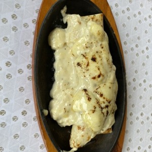 Crepe de camarones