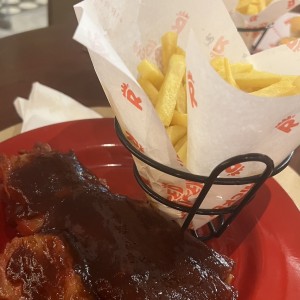 Red Pork Costillitas BBQ.