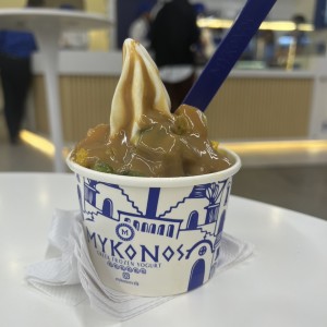 Helado con Melocotón y Kiwi 