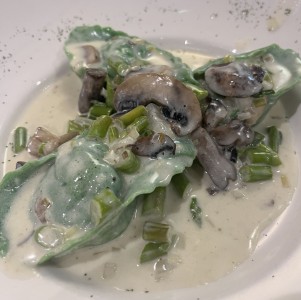 Tortellini de espinaca