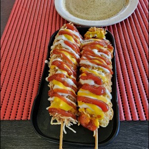 Corn dogs coreanos