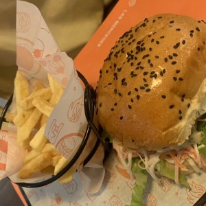 Combo Hamburguesa de pescado 