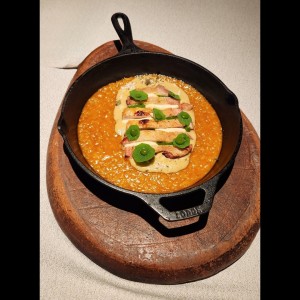 Pollo con arroz meloso 