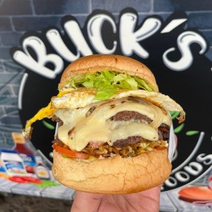 Buck's Burger la mejor hamburguesa sin duda alguna sin palabra