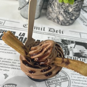 Helado con Churro