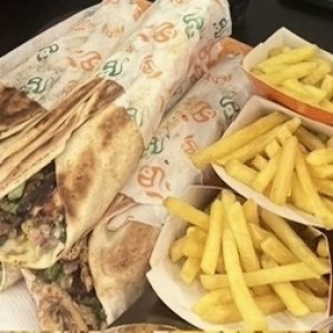 Shawarma mixto, EXCELENTE!!