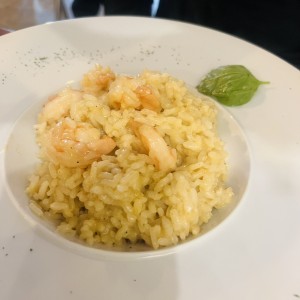 Risotto de camarones