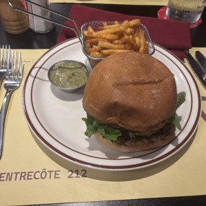 Hamburguesa cafe de paris