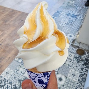 Barquilla grande con syrup de miel 
