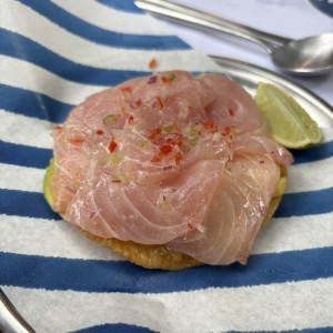 Tostada pesca blanca