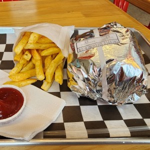 Hamburguesa smash trufada