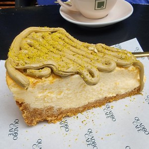 Cheesecake de pistacho 