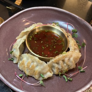 Gyozas.