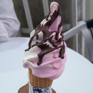 Barquilla twist con capita mágica de chocolate!