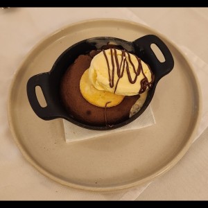 Brownie con Helado