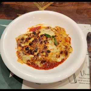 Lasagna de cordero 
