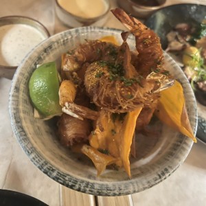 Langostinos Tempura