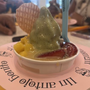 Helado de matcha 