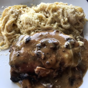 Cartoccio de lomito con pasta cuatro quedo 