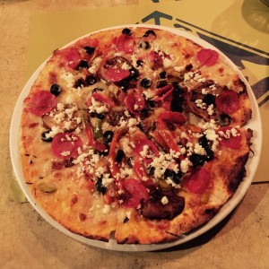 Pizza Yoga & extra pepperoni 