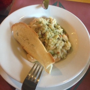 risotto de camarones