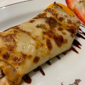 Panqueca flambeada 
