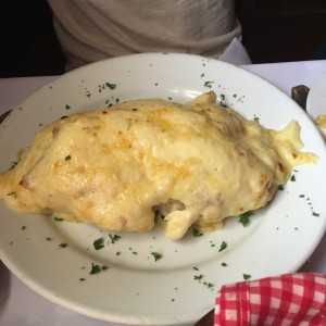parguito a la bechamel, muy delicioso