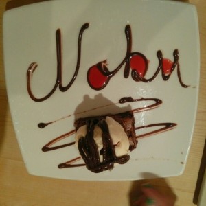 Brownie con helado