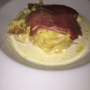 pasta al huevo a la crema