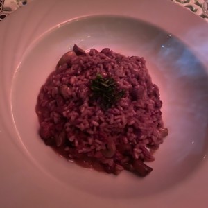 Risotto de lomito y hongos