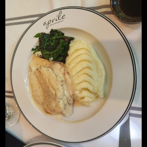 Pollo con puré 