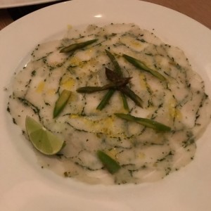 carpaccio de robalo