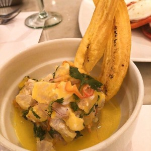 Ceviche de pescado blanco