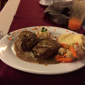 Lomito pimienta, delicioso