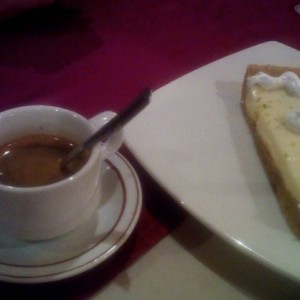 espresso y pie de limon